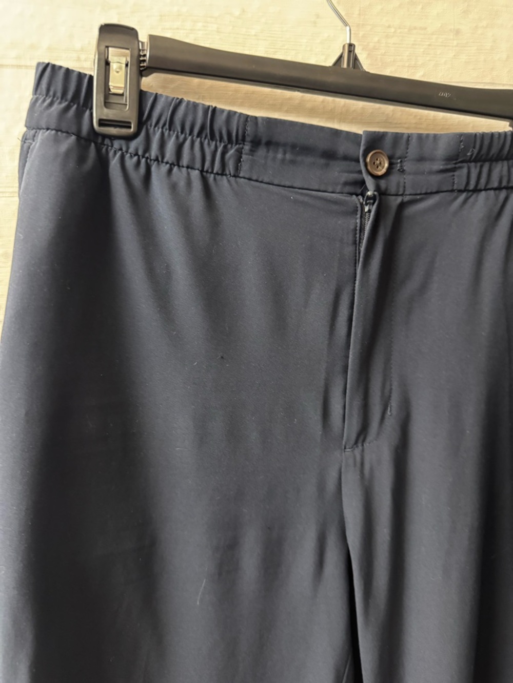 Banana Republic Navy Elastic Waist Track Pants